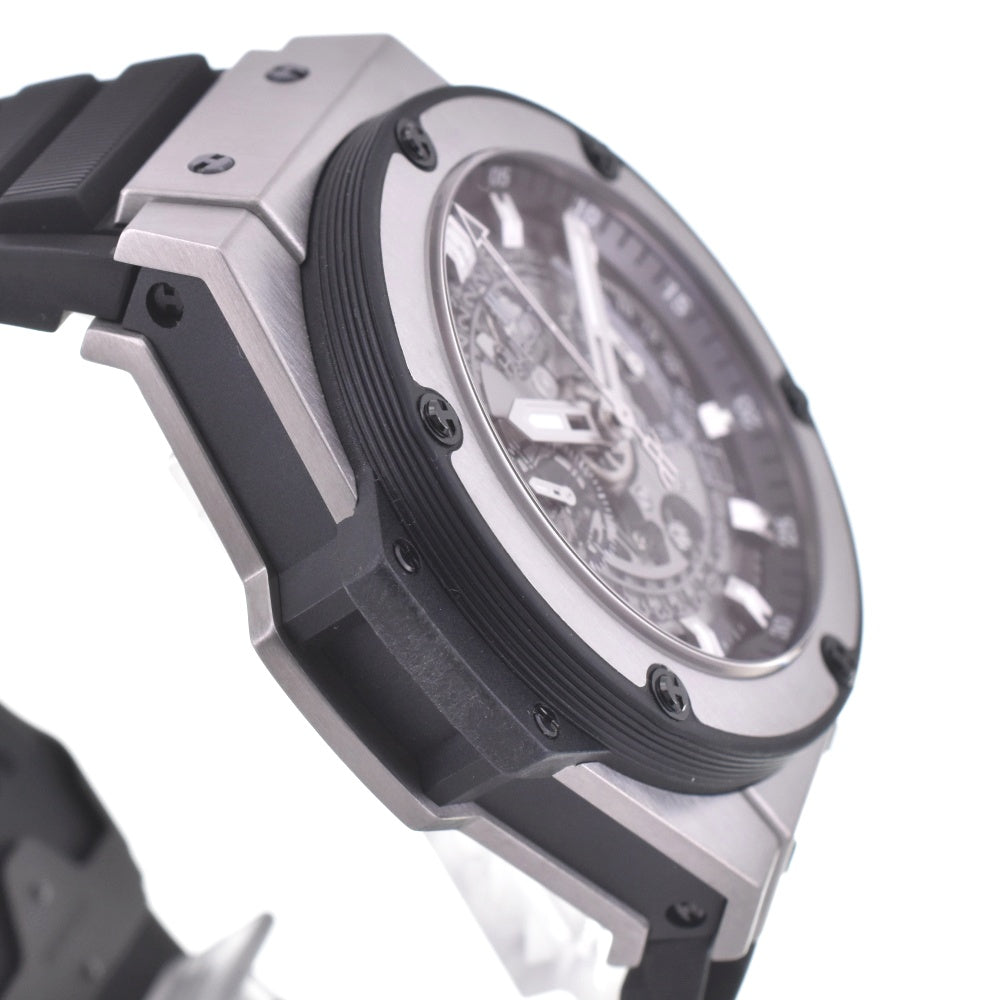 with paper HUBLOT King Power Unico Titanium 701.NX.0170.RX Silver (Skeleton) Dial Automatic Men's
 Watch L#142519