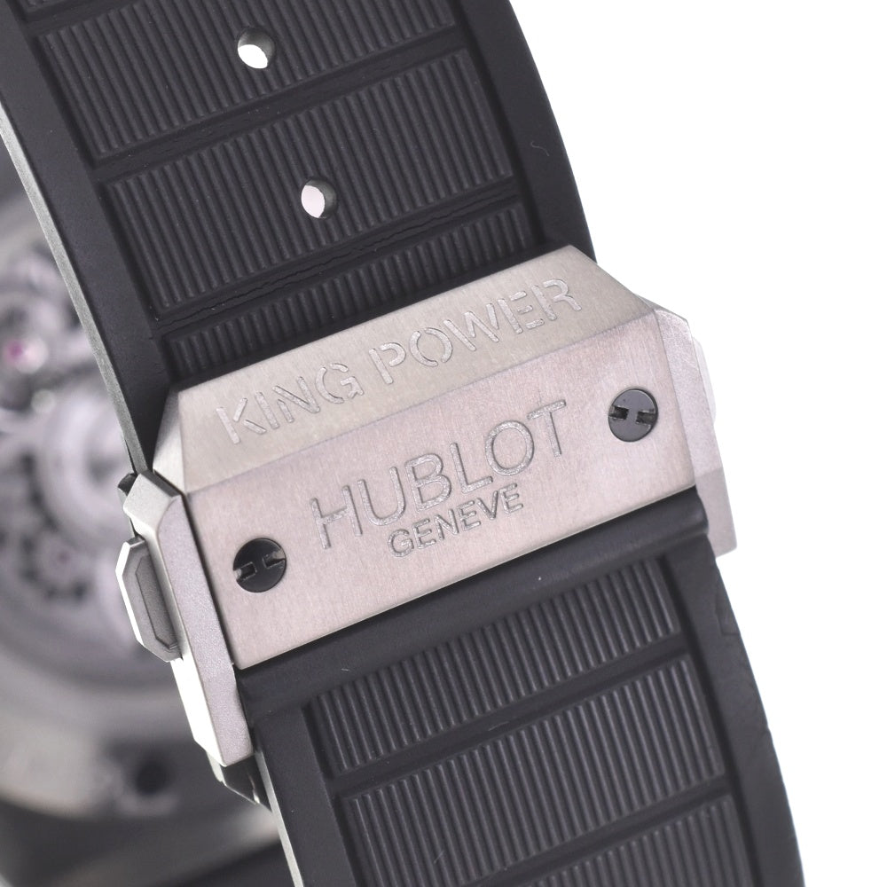 with paper HUBLOT King Power Unico Titanium 701.NX.0170.RX Silver (Skeleton) Dial Automatic Men's
 Watch L#142519