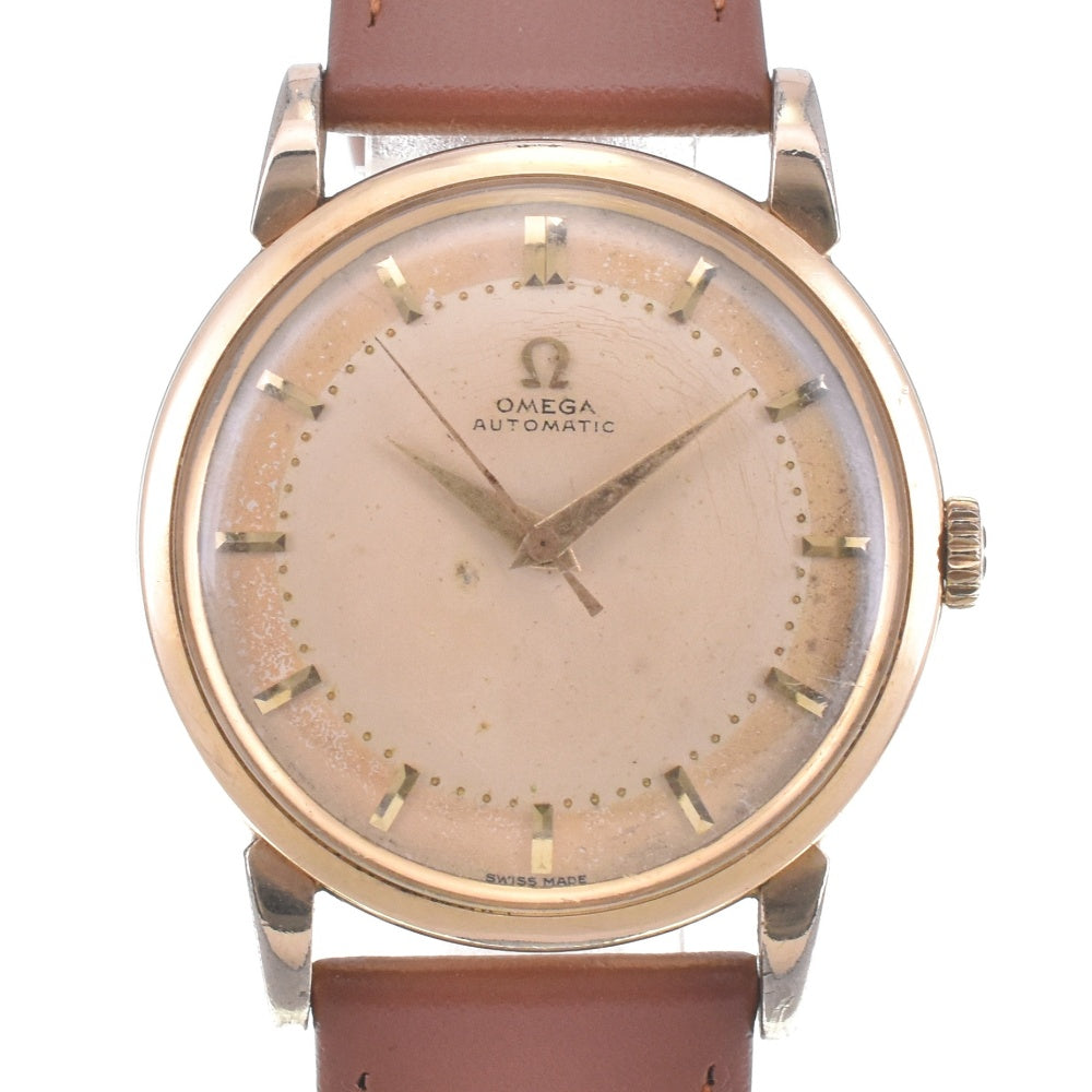 OMEGA 2445-10 SC Vintage Cal.354 Harfloater Champagne Dial Automatic Men's
 Watch L#142526