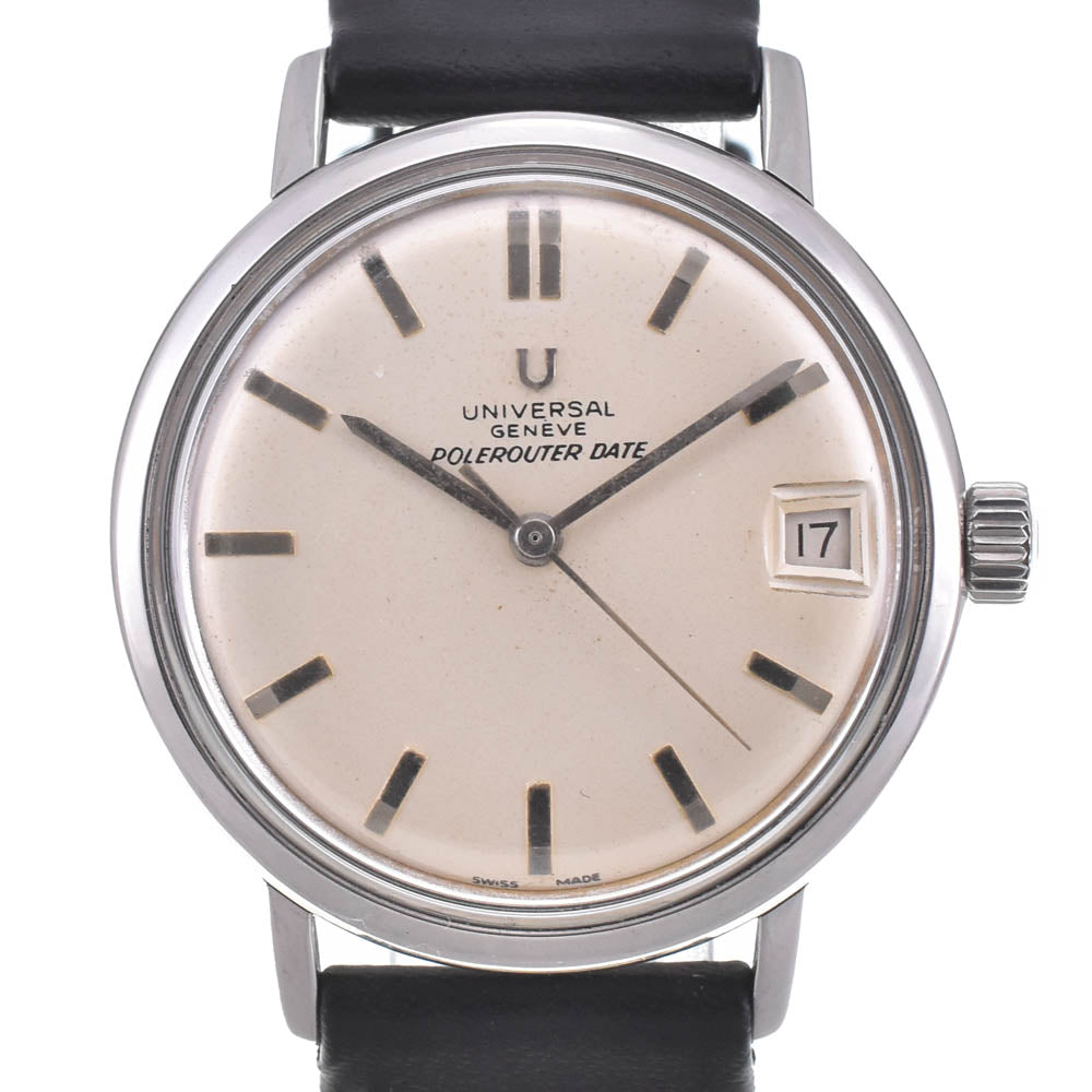 Universal Genve Polerouter Date Cal.69 Silver Dial Hand Winding Men's
 Watch L#142532
