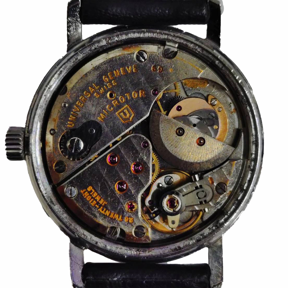 Universal Genve Polerouter Date Cal.69 Micro-Rotor Silver Dial Automatic Men's
 Watch □#142532