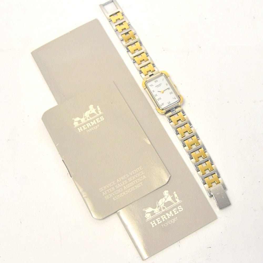 HERMES Clojure CR1.240 vintage white Dial Quartz Ladies
 Watch J#142533