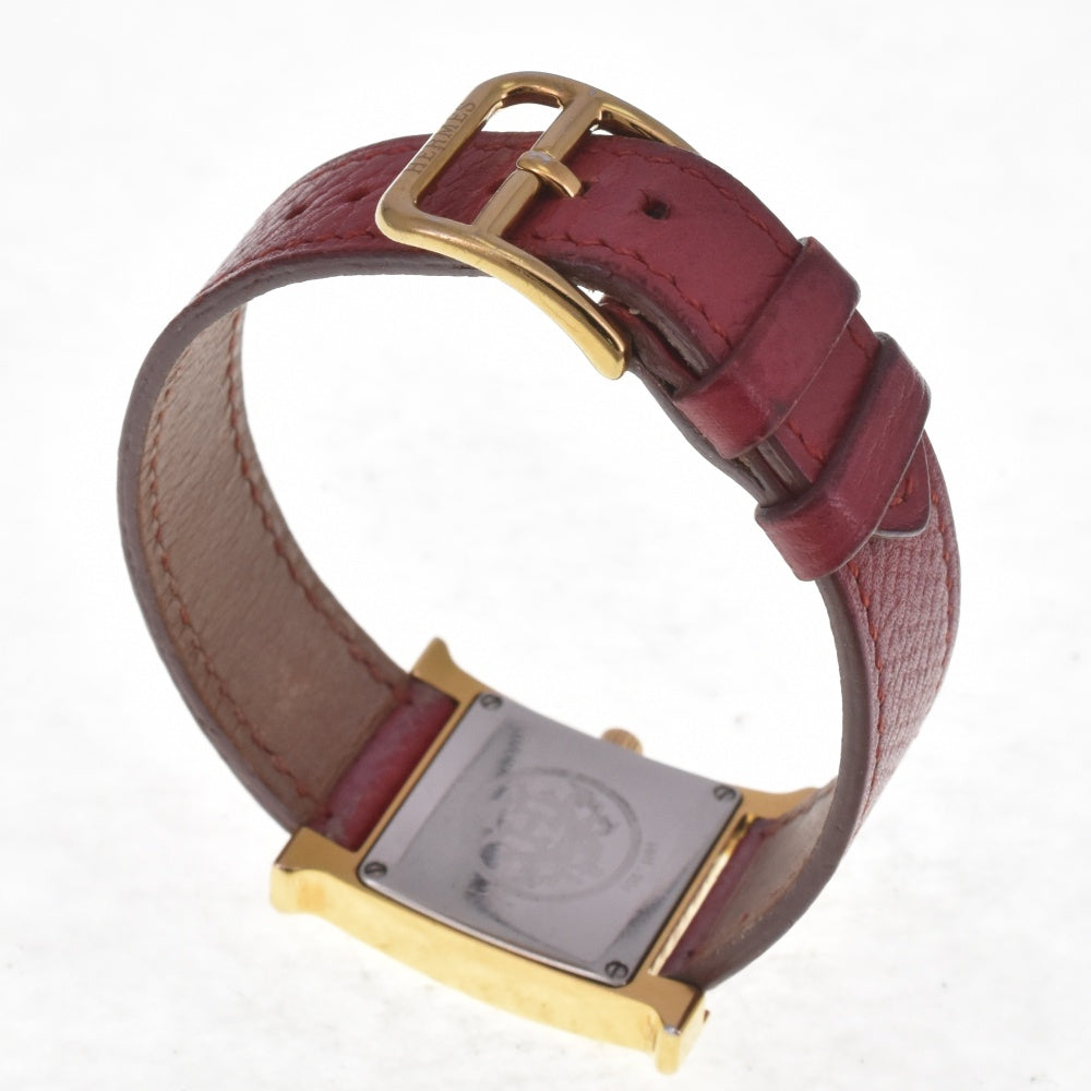 HERMES H watch HH1.201 white Dial Quartz Ladies
 Watch I#142535