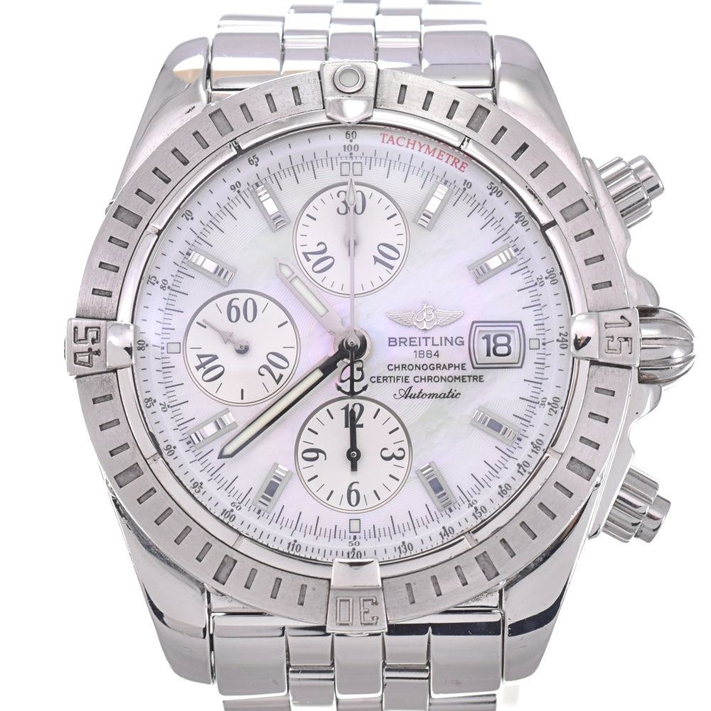 BREITLING Chronomat Evolution A13356 Chronograph White shell Dial Automatic Men's
 Watch N#142539