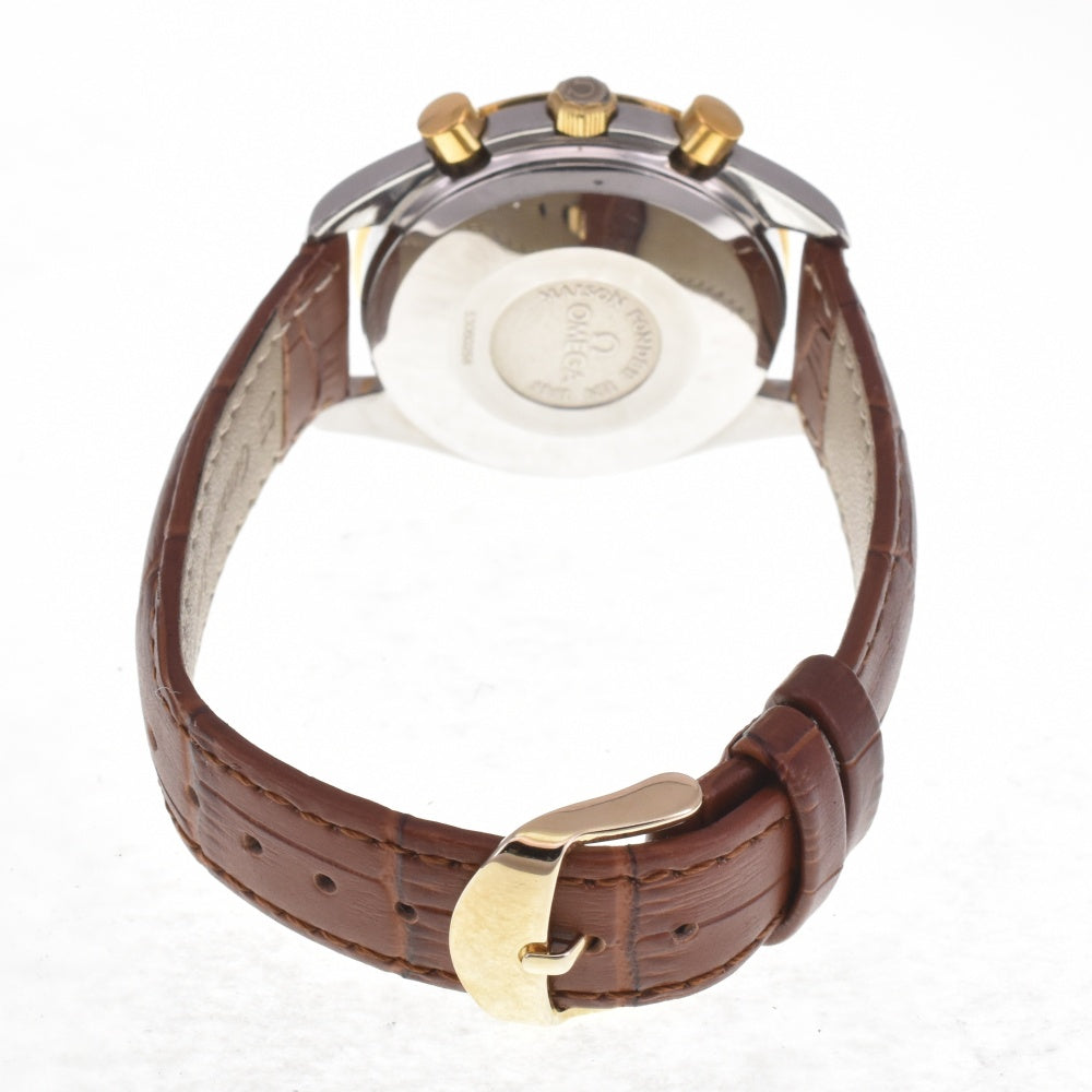 OMEGA Speedmaster 3336.20 Triple calendar moon phase chronograph K18Bezel white Dial Automatic Men's
 Watch I#142543