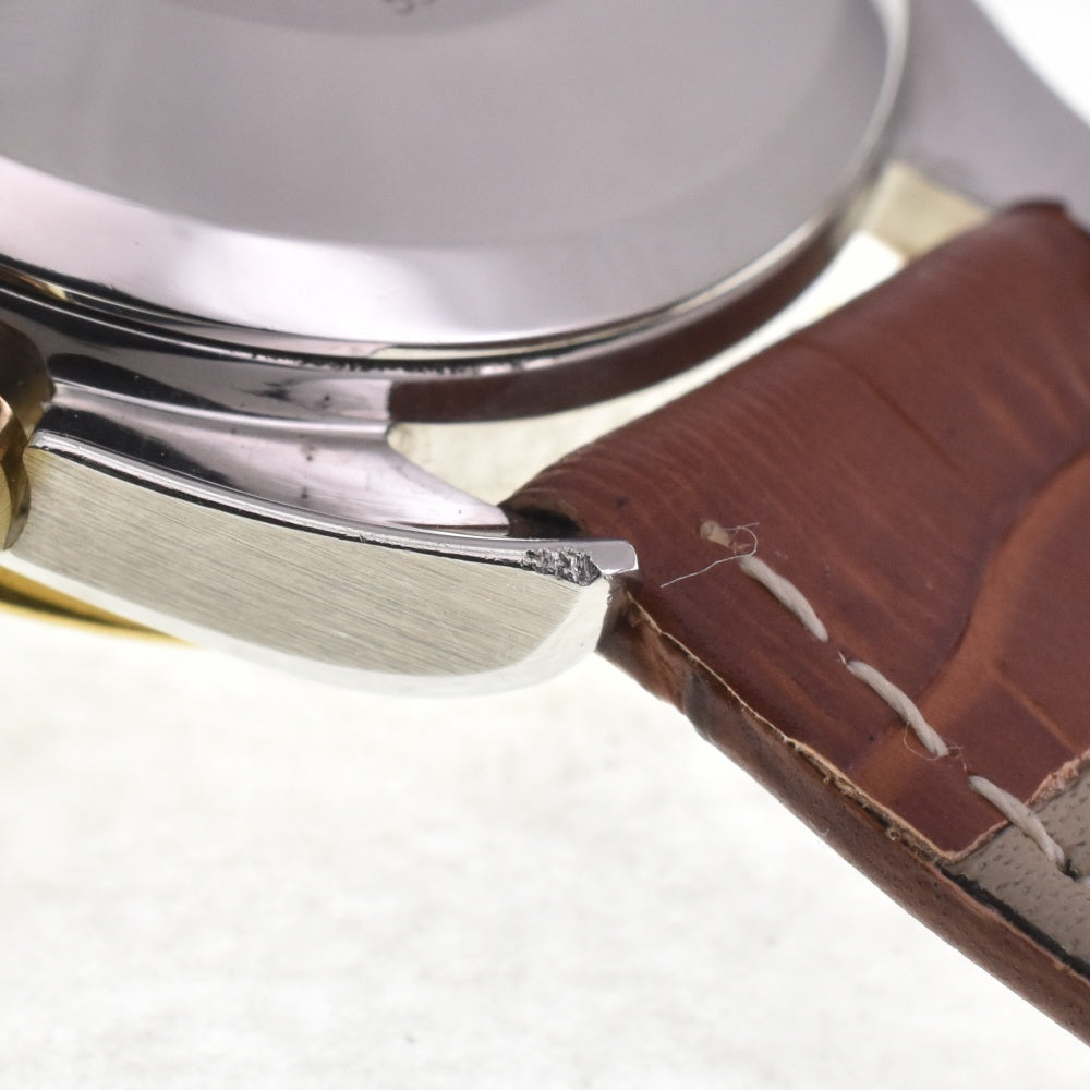 OMEGA Speedmaster 3336.20 Triple calendar moon phase chronograph K18Bezel white Dial Automatic Men's
 Watch I#142543