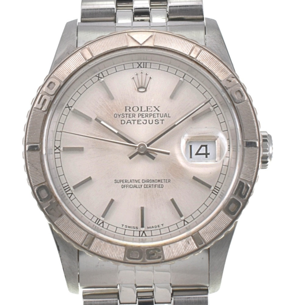 ROLEX DATEJUST THUNDERBIRD 16264 vintage WG Bezel Cal.3135 Silver Dial Automatic Men's
 Watch J#142548