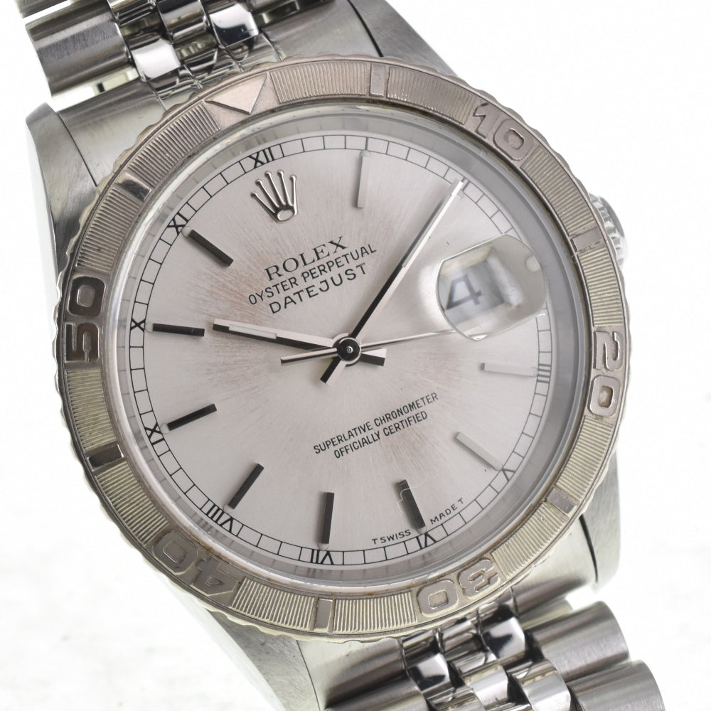 ROLEX DATEJUST THUNDERBIRD 16264 vintage WG Bezel Cal.3135 Silver Dial Automatic Men's
 Watch J#142548
