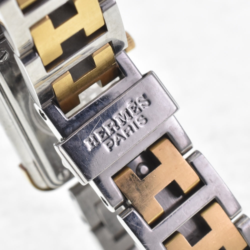 with paper HERMES Clojure CR1.220 Stainless Steel/Gold Plated gold Dial Quartz Ladies
 Watch H#142549
