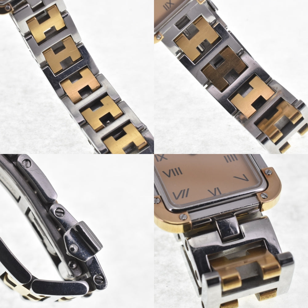 with paper HERMES Clojure CR1.220 Stainless Steel/Gold Plated gold Dial Quartz Ladies
 Watch H#142549