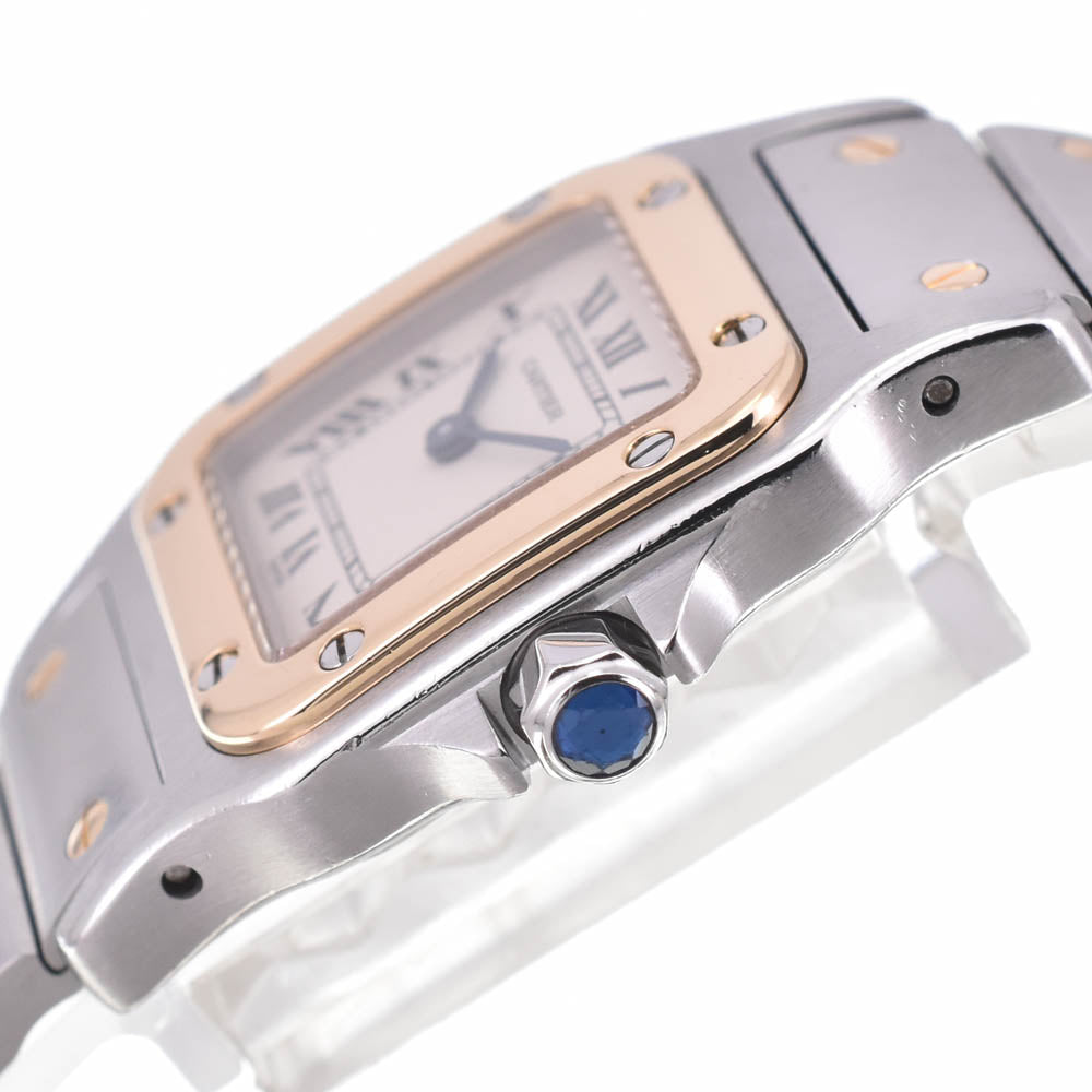 CARTIER Santosgalbe SM W20012C4 Stainless Steel/K18YG Ivory Dial Quartz Ladies
 Watch L#142551