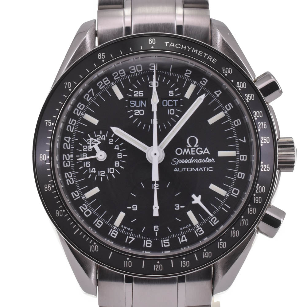 with paper OMEGA Speedmaster 3520.50 Mark 40 Cosmos Triple calendar chronograph black Dial Automatic Men's
 Watch I#142553