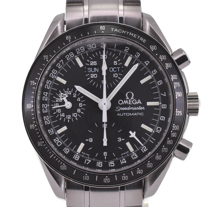 with paper OMEGA Speedmaster 3520.50 Mark 40 Cosmos Triple calendar chronograph black Dial Automatic Men's
 Watch I#142553