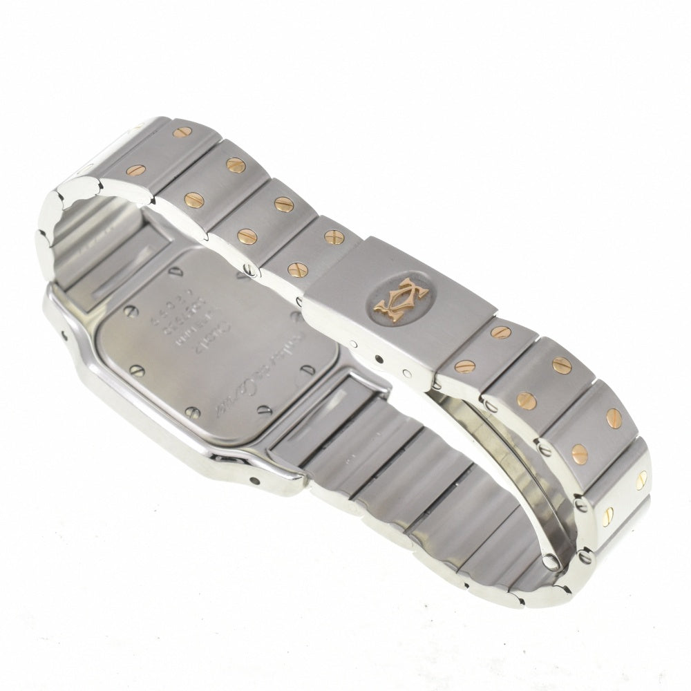 CARTIER Santosgalbe SM W20012C4 Stainless Steel/K18YG Ivory Dial Quartz Ladies
 Watch J#142560
