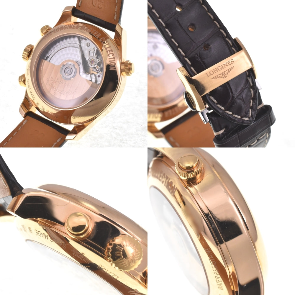 with paper LONGINES Master Collection Retrograde L2.714.8.78.3 Silver Dial Automatic Men's
 Watch H#142570