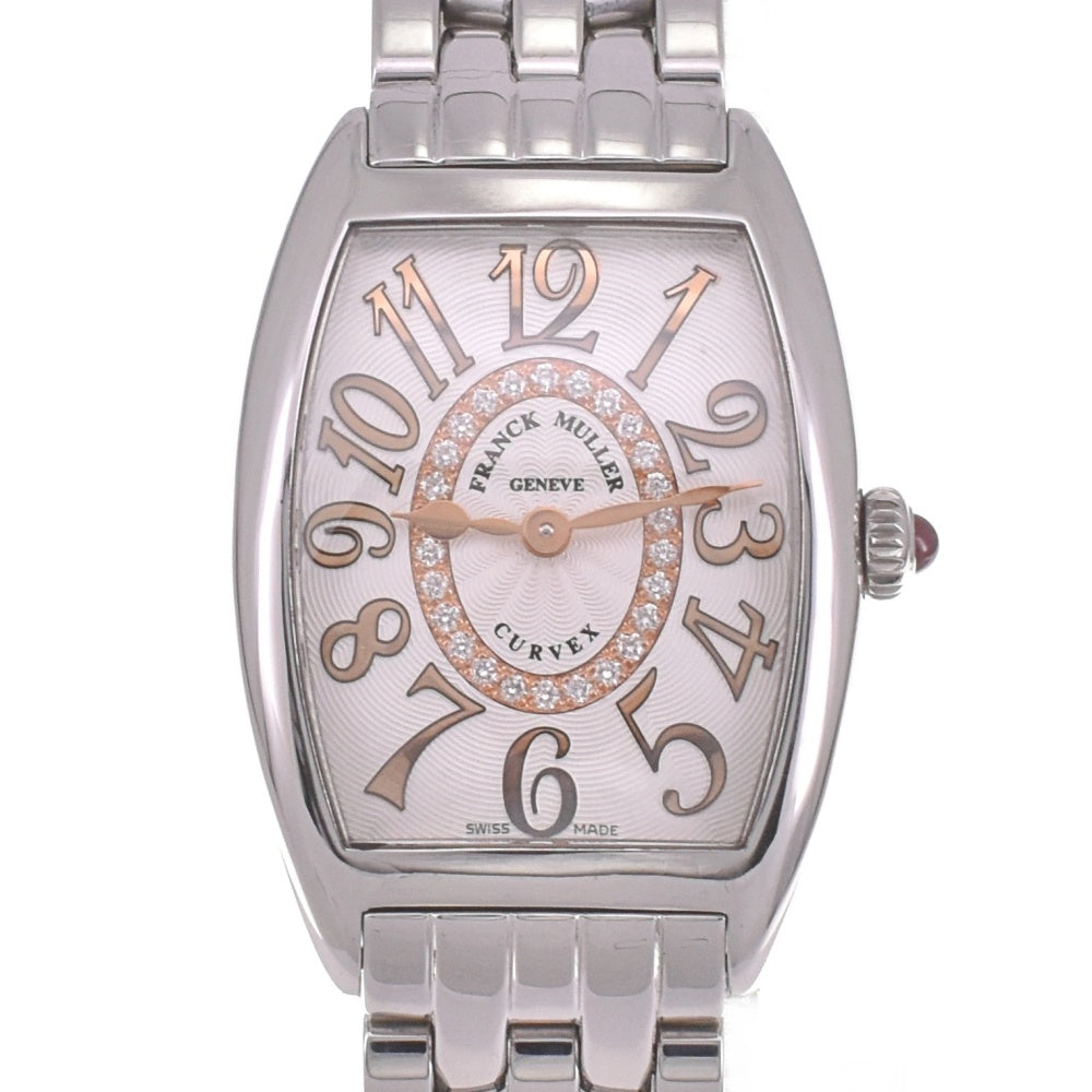 FRANCK MULLER Tonocarbex relief 1752QZCD1RSTG IN Diamond Dial Silver Dial Quartz Ladies
 Watch I#142572