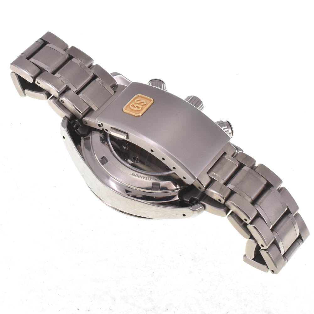 SEIKO Grand Seiko SBGC005/9R86-0AC0 GMT chronograph black Dial Spring drive Men's
 Watch I#142574