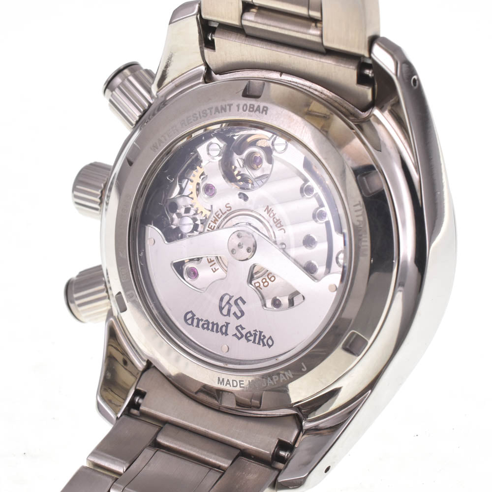 SEIKO Grand Seiko SBGC005/9R86-0AC0 GMT chronograph black Dial Spring drive Men's
 Watch I#142574