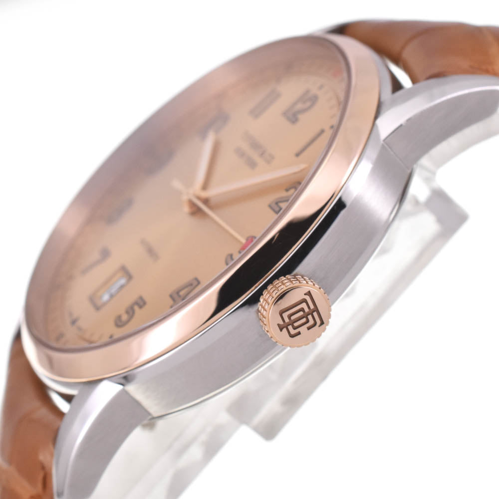 TIFFANY&Co. CT60 Series Date K18PGBezel gold Dial Automatic Men's
 Watch I#142576