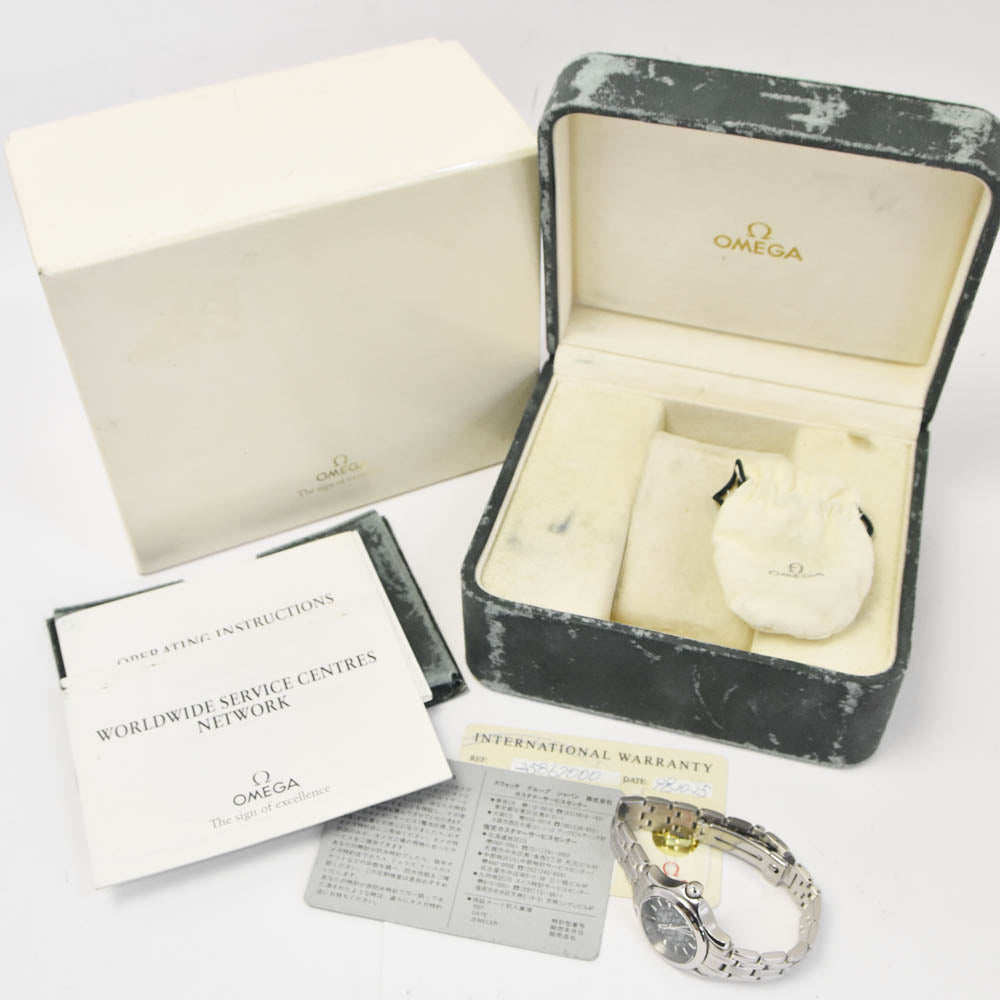 with paper OMEGA Seamaster Jack Mayor 2586.70 Date green Dial Quartz Ladies
 Watch L#142577