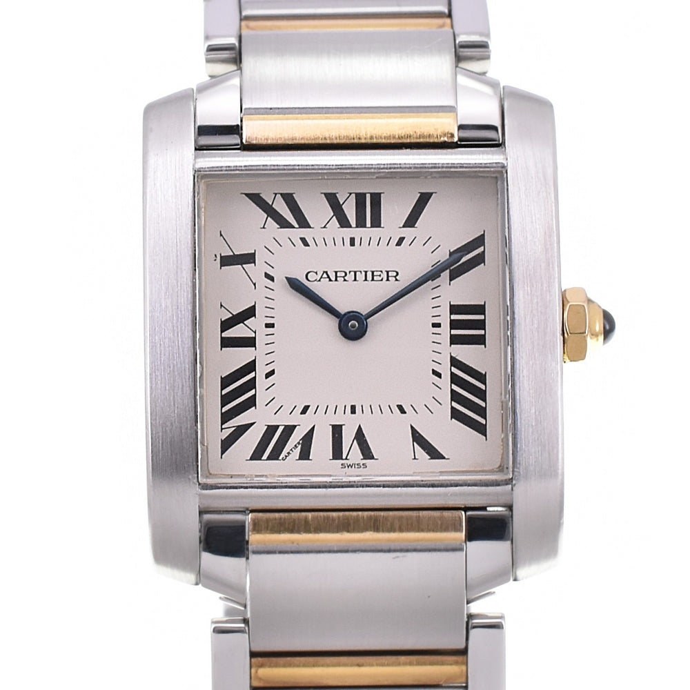 CARTIER Tank francaise MM W51006Q4 Ivory Dial Quartz Unisex
 Watch M#142585