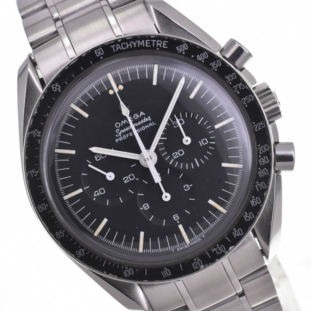OMEGA Speedmaster Professional ST145.022-69 vintage (Long r) 5th Straight Writing Cal.861 black Dial Hand Winding Men's
 Watch K#142586