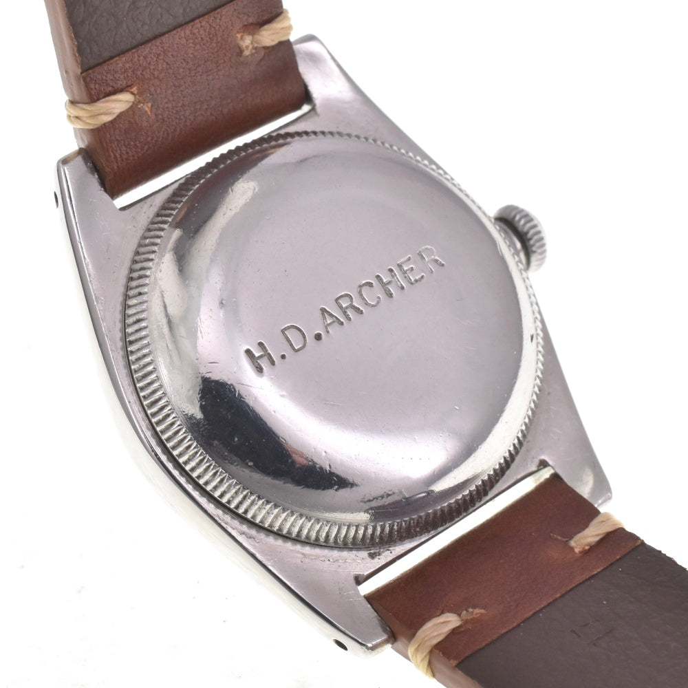ROLEX Oyster perpetual 2940 vintage Bubble back Silver Dial Automatic Boy's
 Watch I#142589