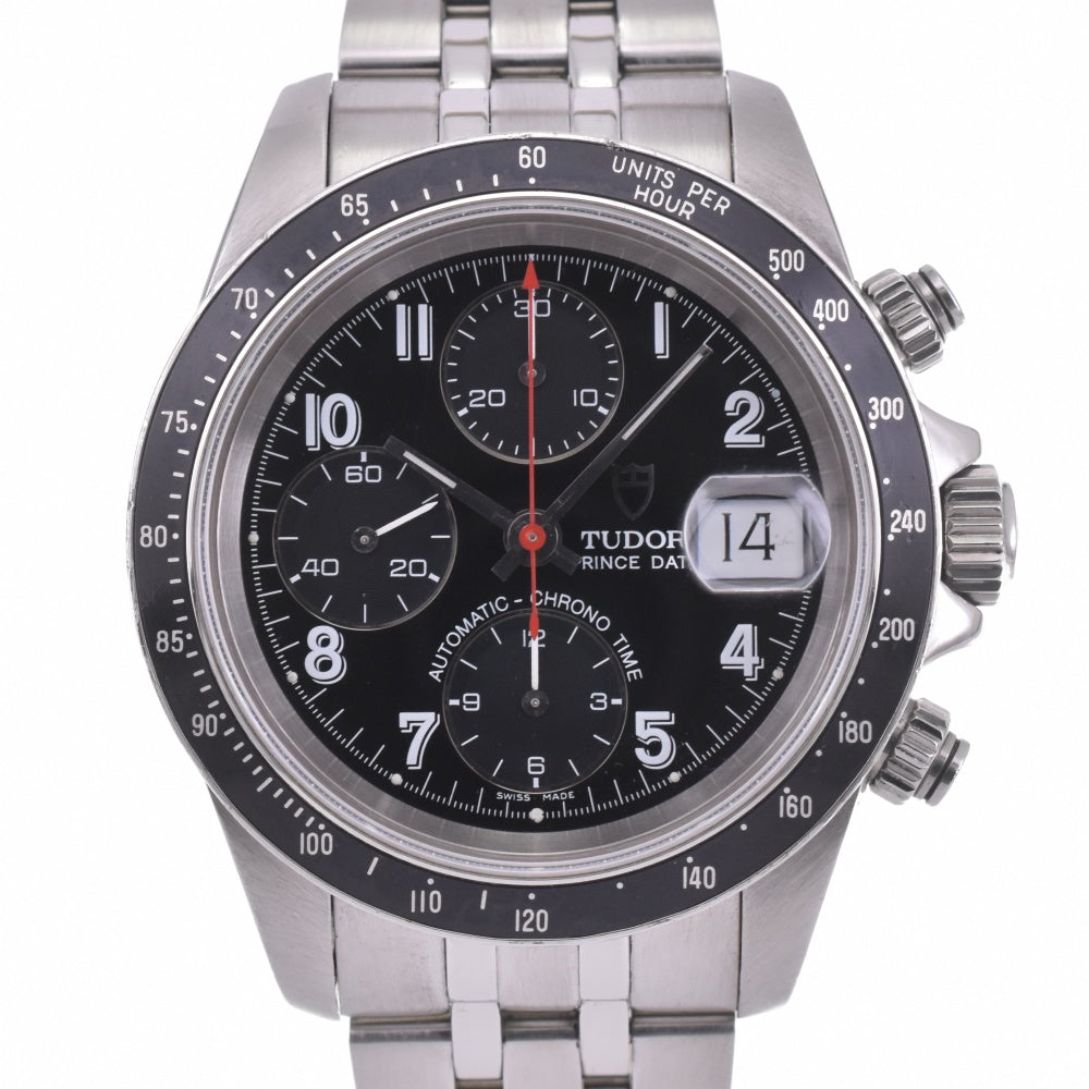 TUDOR Chrono time 79260 Prince Date black Dial Automatic Men's
 Watch J#142591