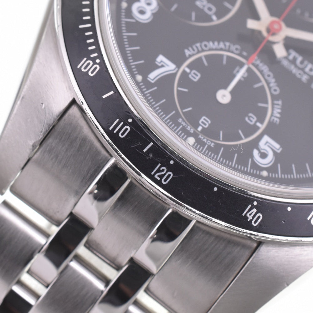 TUDOR Chrono time 79260 Prince Date black Dial Automatic Men's
 Watch J#142591