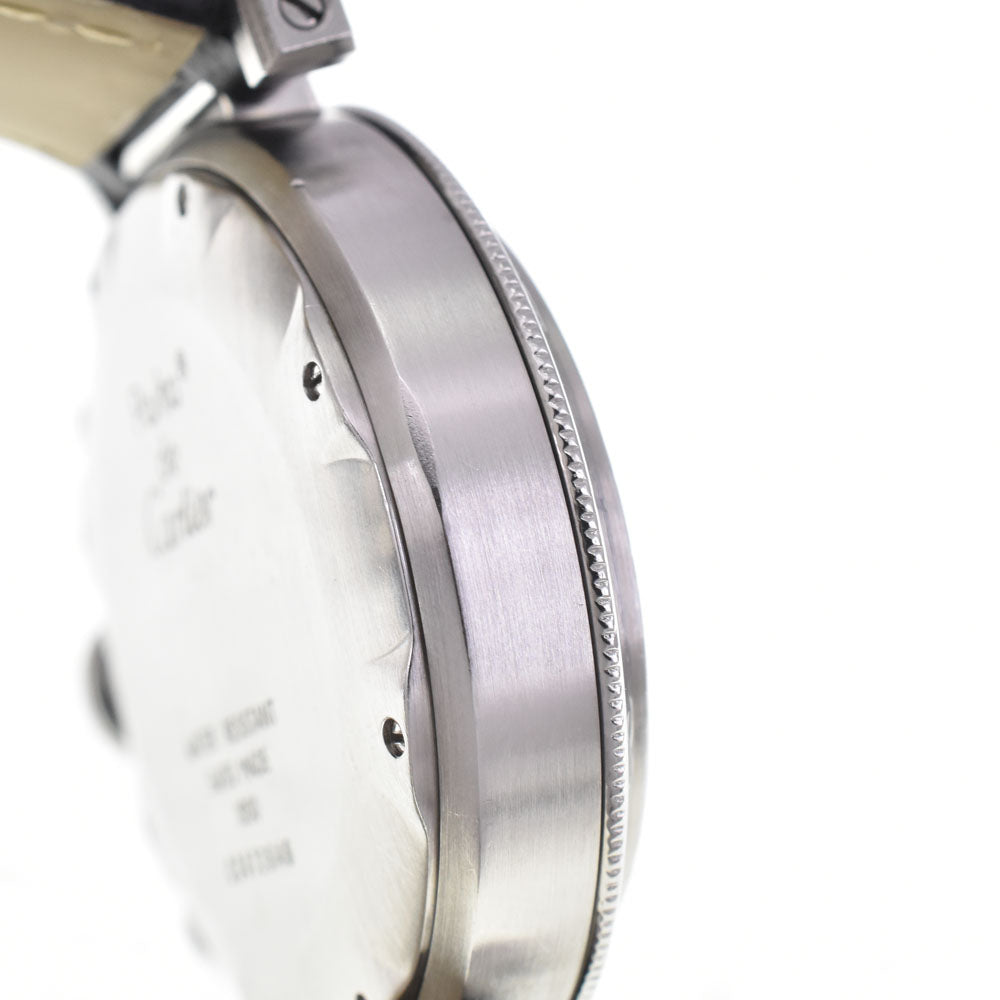 CARTIER Pasha Chronograph W31018H3 Silver Dial Quartz Men's
 Watch M#142592