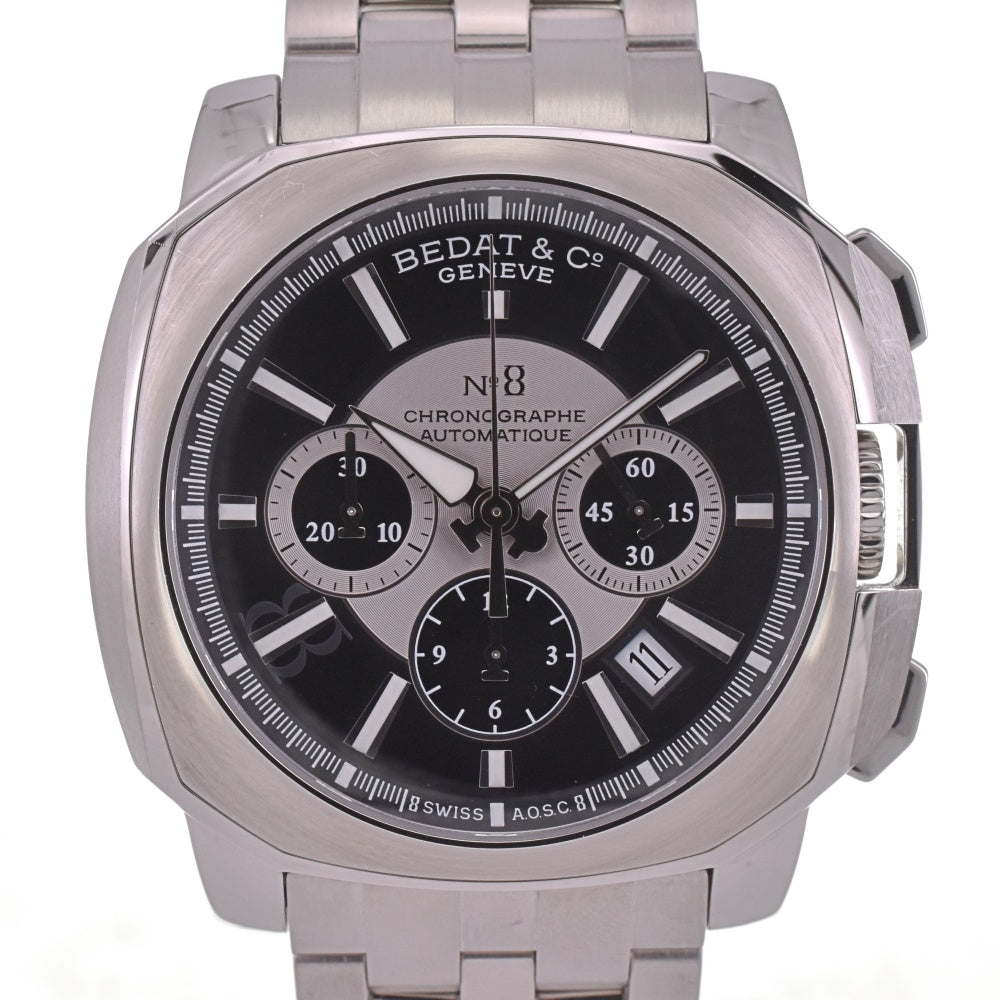 with paper BEDAT&Co No.8 B867.011.311B Chronograph Date Black / Silver Dial Automatic Men's
 Watch I#142599
