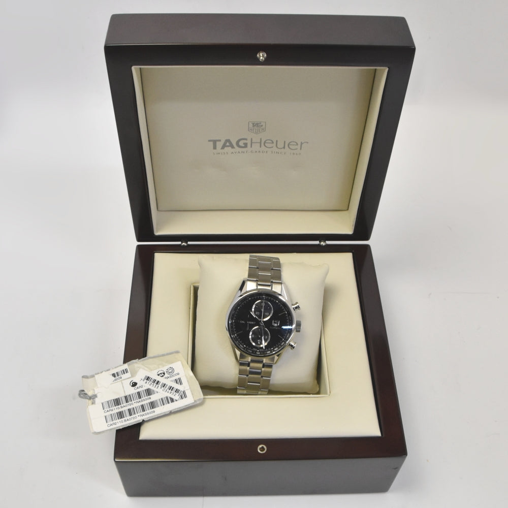 TAG HEUER Carrera Caliber 1887 CAR2110.BA0720 Chronograph Date black Dial Automatic Men's
 Watch I#142603