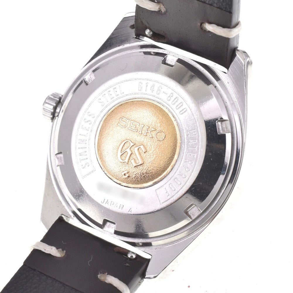 SEIKO Grand Seiko 6146-8000 vintage Day-Date High Beat 36000 Silver Dial Automatic Men's
 Watch L#142604