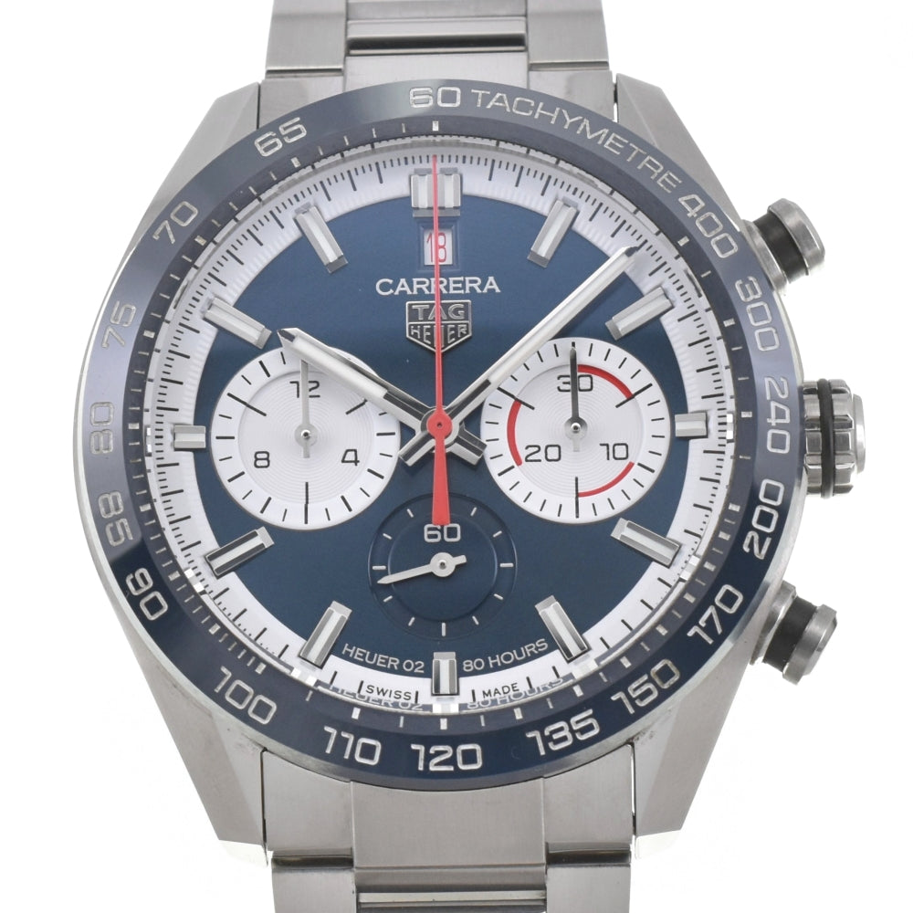 with paper TAG HEUER Carrera Sports CBN2A1E 160th anniversary limited edition blue Dial Automatic Men's
 Watch J#142605