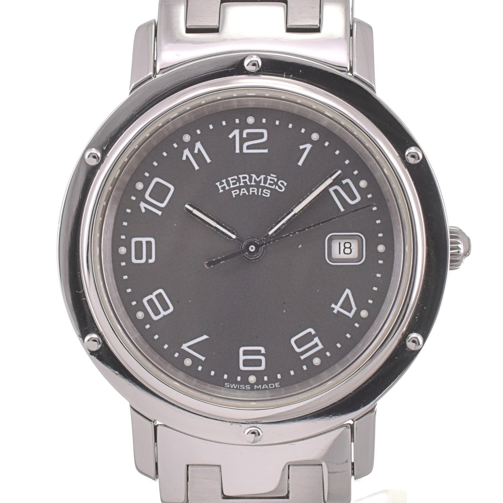 HERMES Clipper CL4.410 Date D buckle gray Dial Quartz Unisex
 Watch I#142615