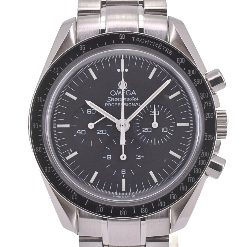 with paper OMEGA Speedmaster Professional Moon Watch 3572.50 see-through back black Dial Hand Winding Men's
 Watch I#142616
