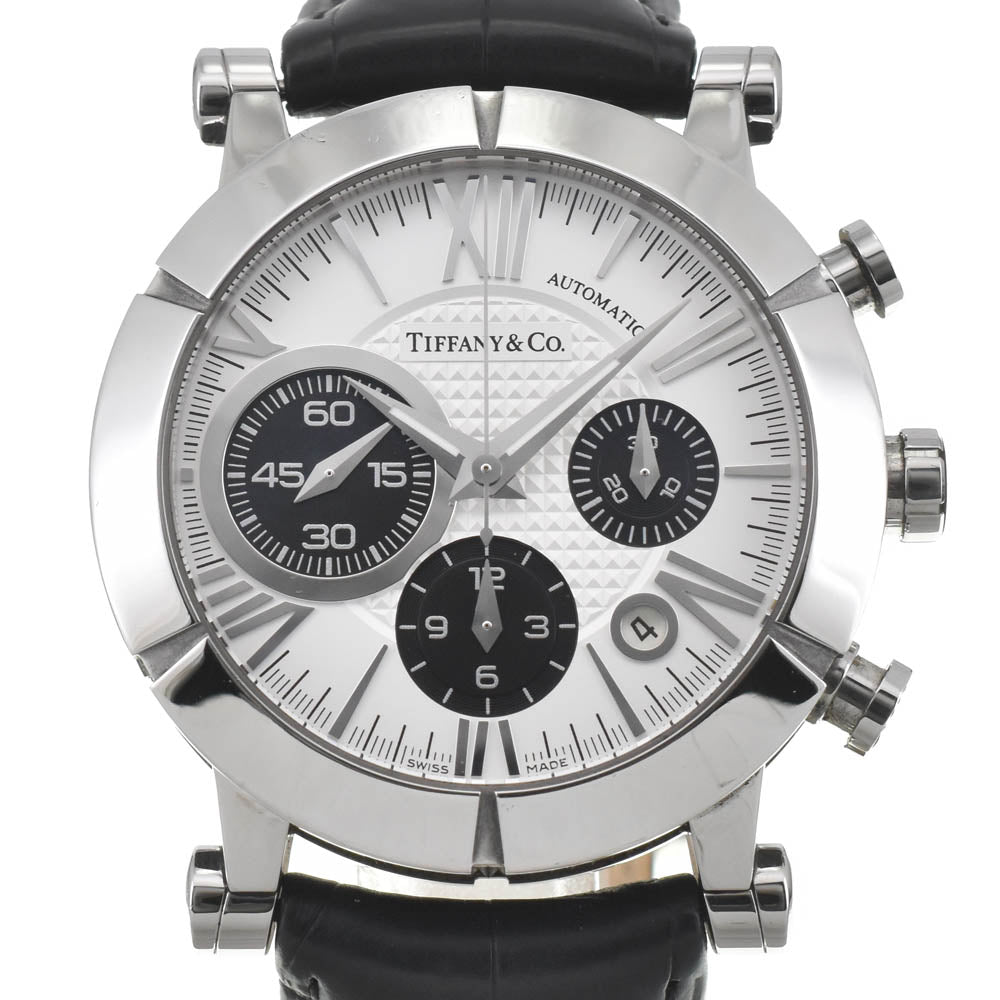 TIFFANY&Co. Atlas Gen Z1000.82.12A21A91A Chronograph Date Silver / Black Dial Automatic Men's
 Watch J#142619