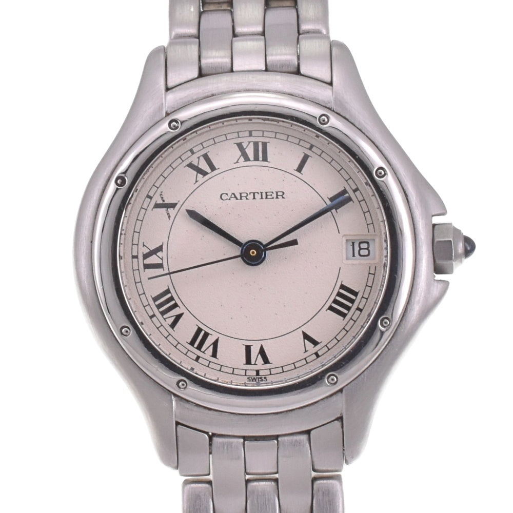 CARTIER PANTHERE Cougar W35001F5 Date Silver Dial Quartz Unisex
 Watch I#142620