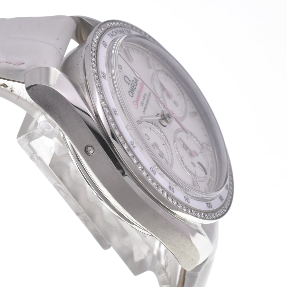 OMEGA Speedmaster 1.5" 324.15.38.40.05.001 Diamond Bezel White shell Dial Automatic Ladies
 Watch I#142624