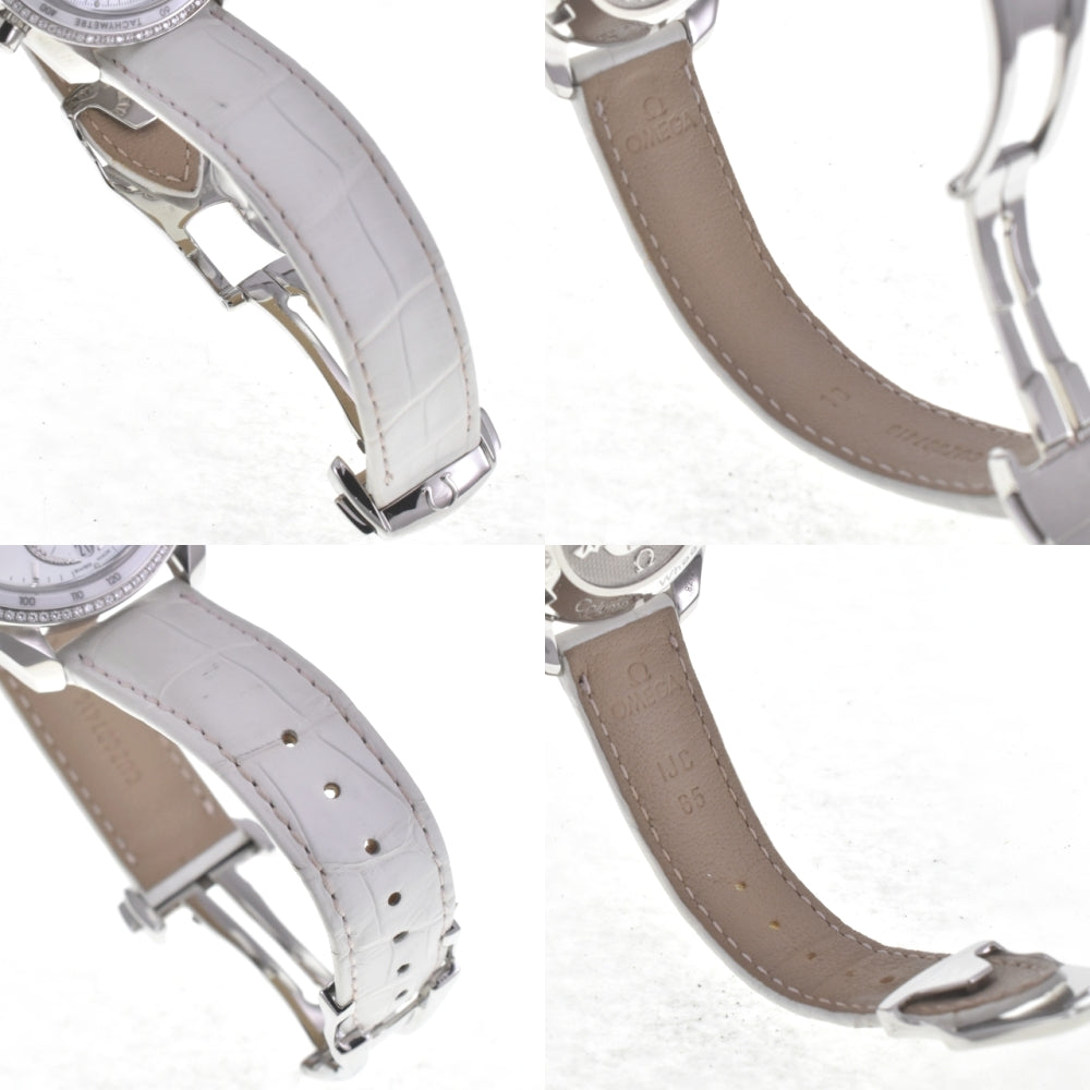 OMEGA Speedmaster 1.5" 324.15.38.40.05.001 Diamond Bezel White shell Dial Automatic Ladies
 Watch I#142624