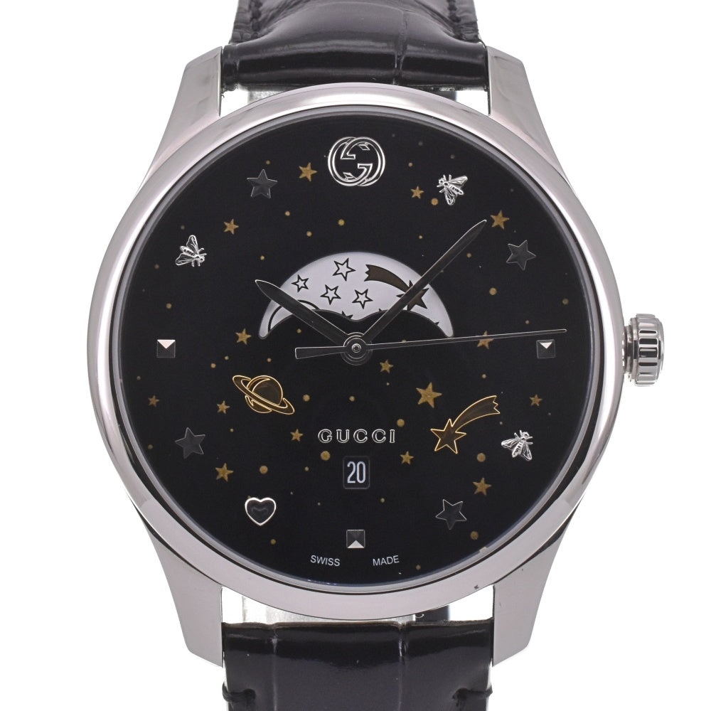 GUCCI G-timeless YA126487A Moon phase date black Dial Quartz Unisex
 Watch I#142629
