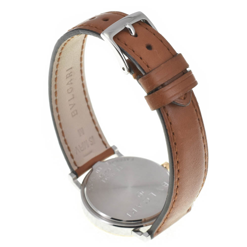 BVLGARI Bvlgari Bvlgari BB33SGLD Date K18YG Bezel black Dial Quartz Men's
 Watch J#142630