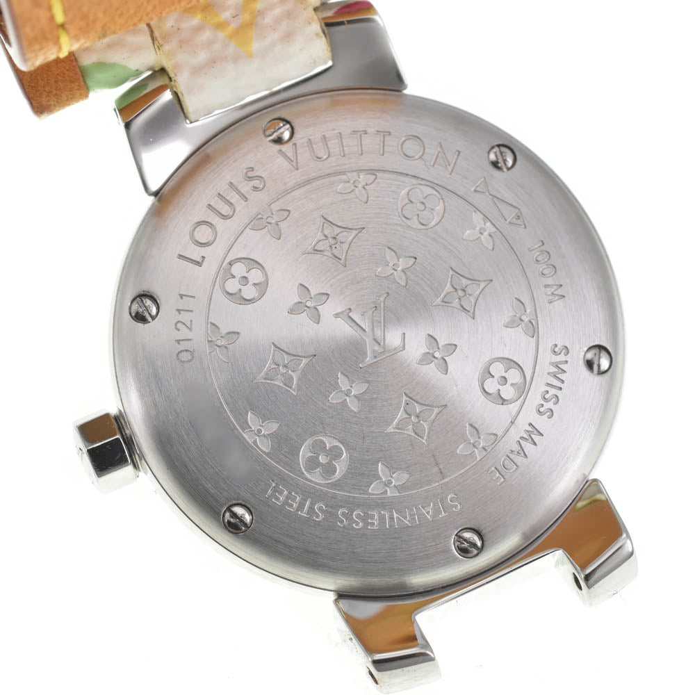 LOUIS VUITTON Tambour Q1211 Multicolor Band Brown Dial Quartz Ladies
 Watch J#142631