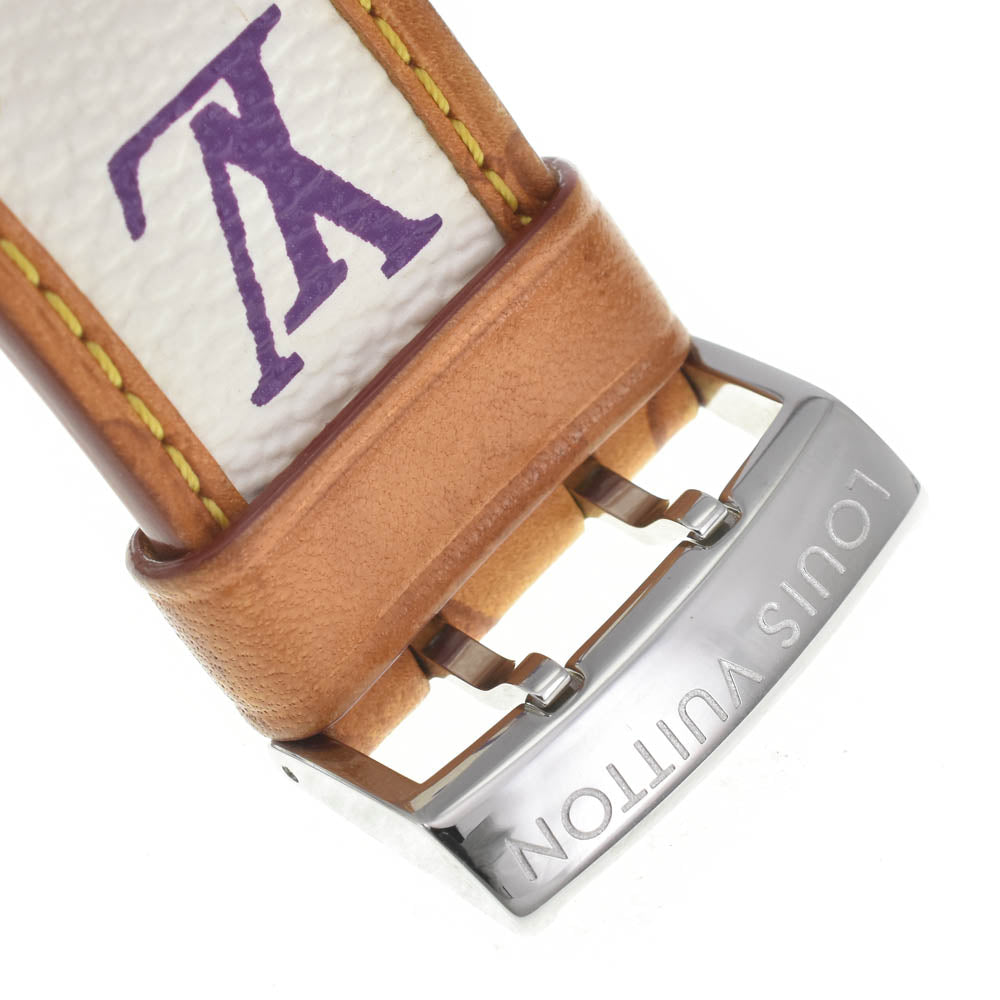 LOUIS VUITTON Tambour Q1211 Multicolor Band Brown Dial Quartz Ladies
 Watch J#142631