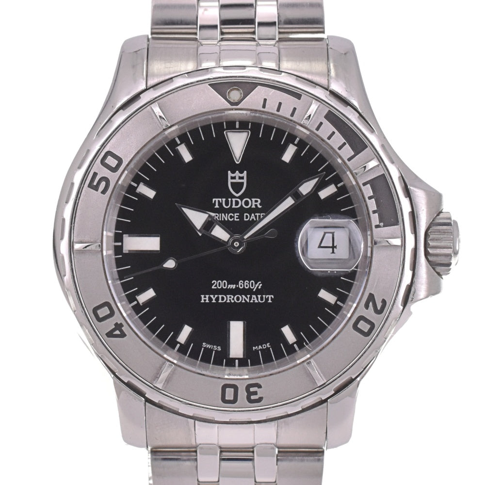 TUDOR Prince Date Hydronaut 89190P Date black Dial Automatic Men's
 Watch I#142637