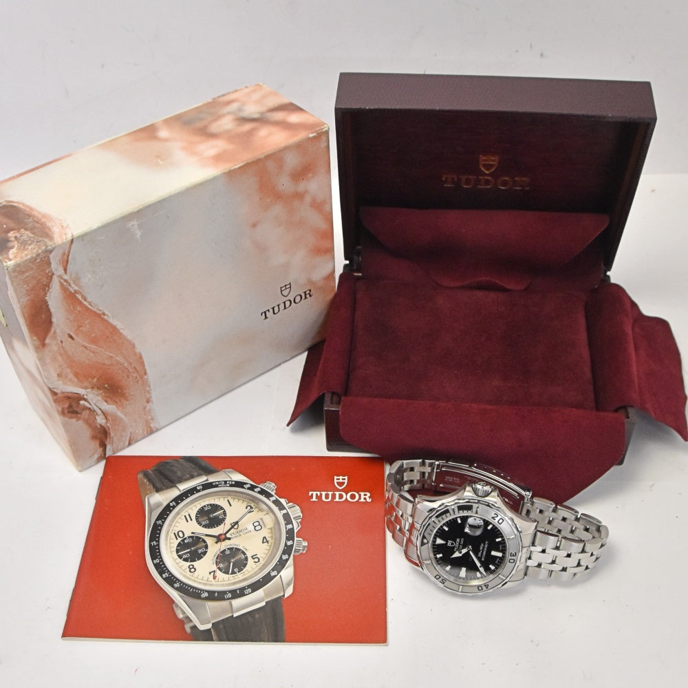 TUDOR Prince Date Hydronaut 89190P Date black Dial Automatic Men's
 Watch I#142637