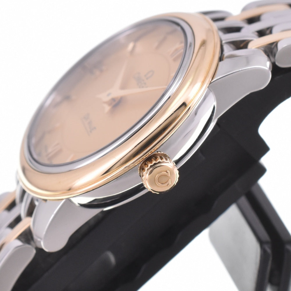 OMEGA De Ville Prestige 424.20.24.60.08.001 Stainless Steel/K18RYG gold Dial Quartz Ladies
 Watch J#142639