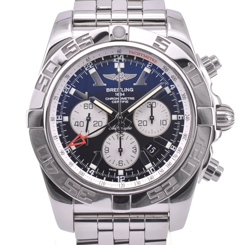 BREITLING Chronomat GMT AB0410 Chronograph Date Black / Silver Dial Automatic Men's
 Watch K#142640