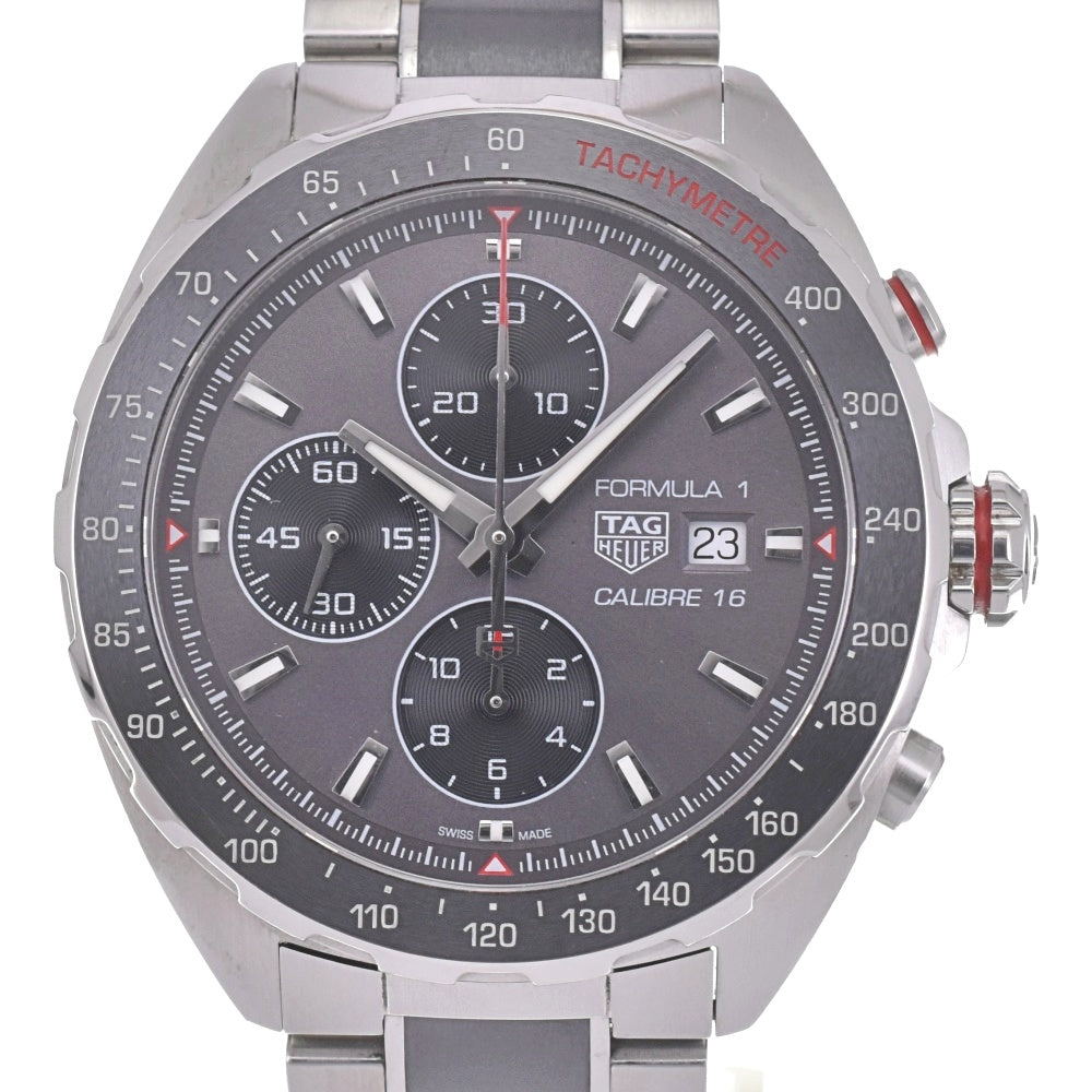 with paper TAG HEUER Formula 1 CAZ2012-0.BA0876 Chronograph Date gray Dial Automatic Men's
 Watch K#142644