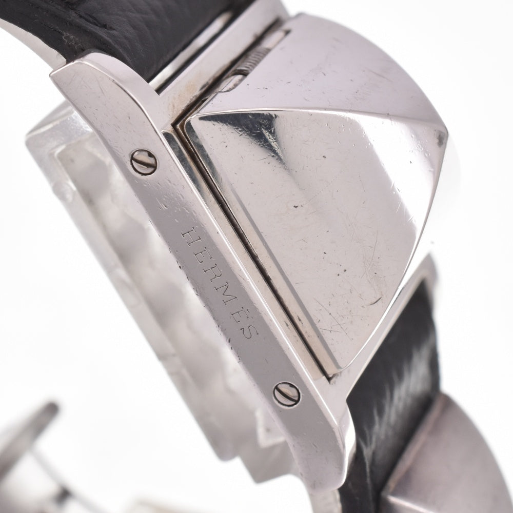 HERMES Medor ME1.250 Silver 925 / leather Silver Dial Quartz Ladies
 Watch J#142646